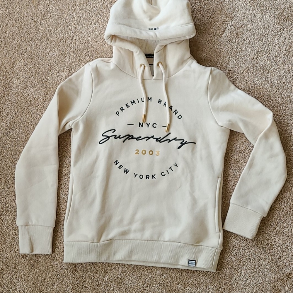 Superdry Hoodie Cream